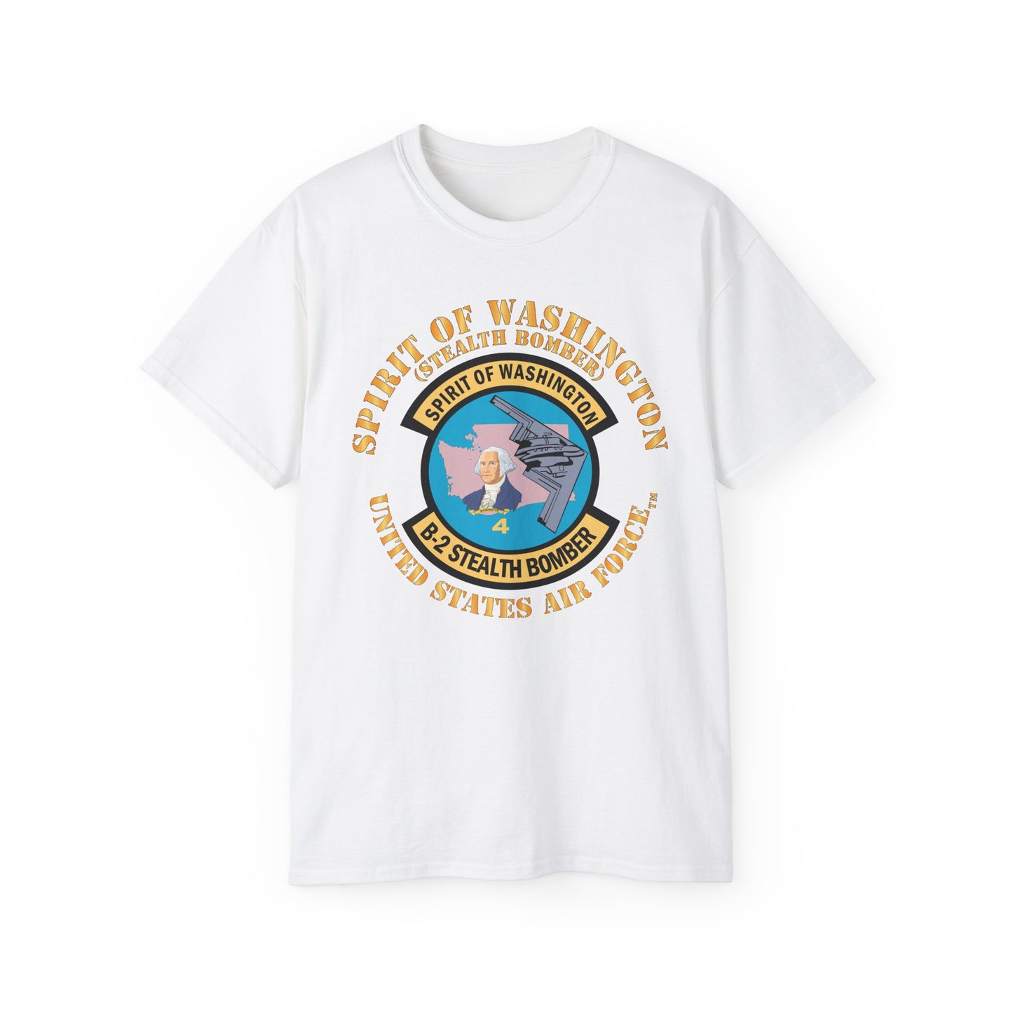 Unisex Ultra Cotton Tee - USAF - B2 - Spirit of Washington - Stealth Bomber X 300