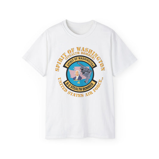 Unisex Ultra Cotton Tee - USAF - B2 - Spirit of Washington - Stealth Bomber X 300