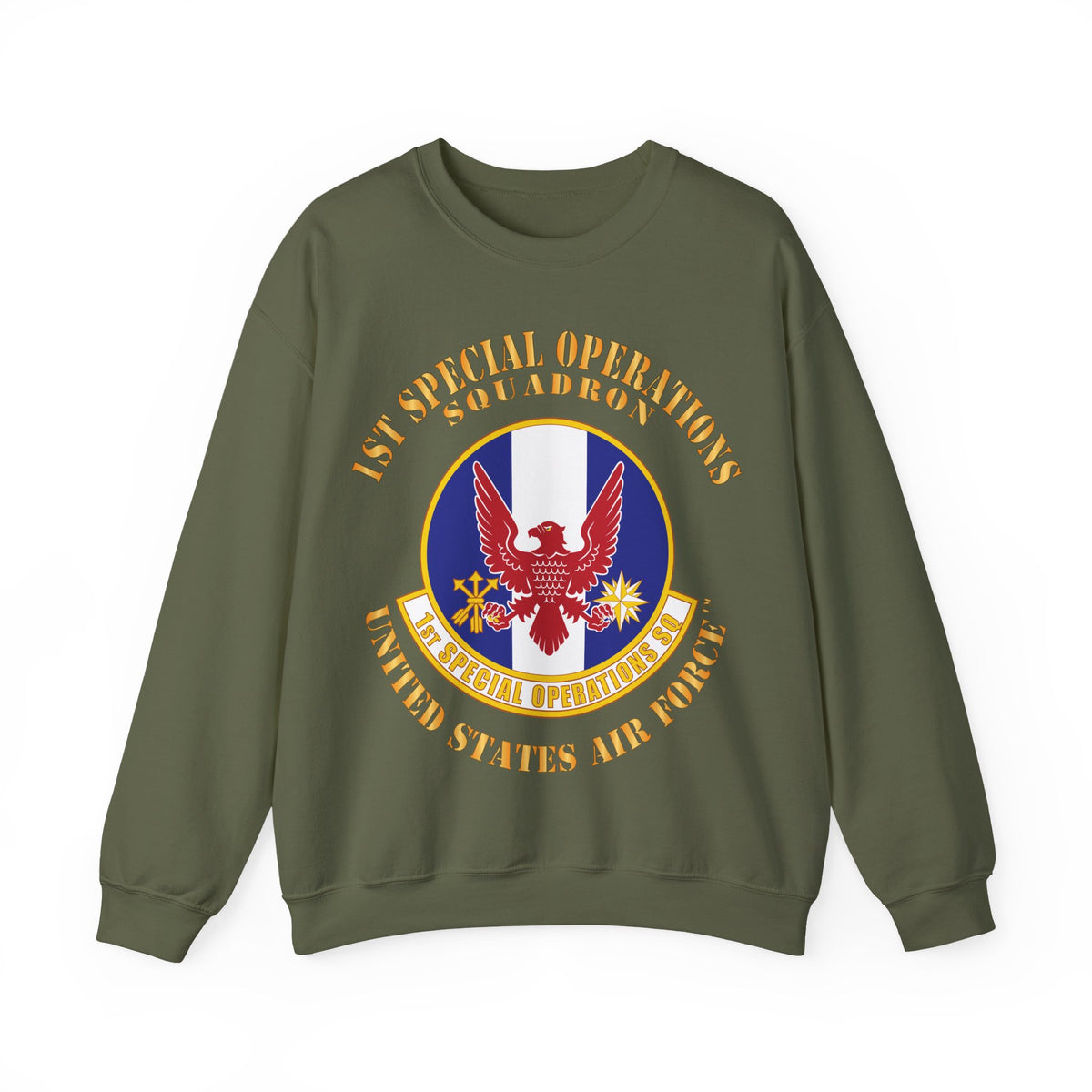 Crewneck Sweatshirt - USAF - 1st Special Operations Squadron X 300