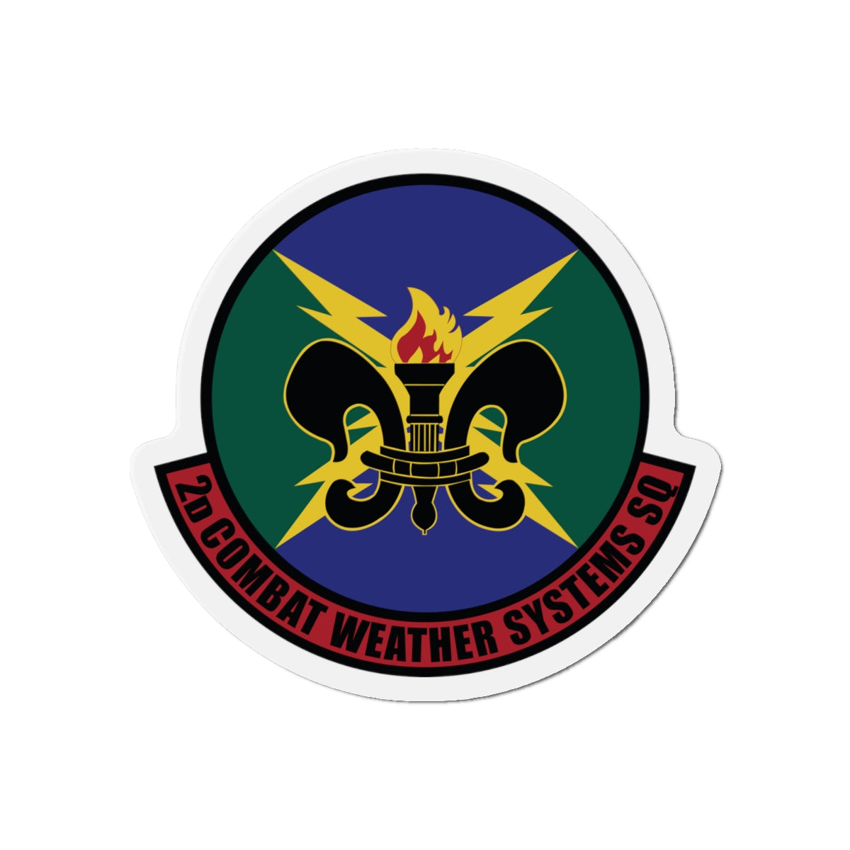 Die-Cut Magnet - USAF - 2d Combat Weather Systems Squadron wo txt