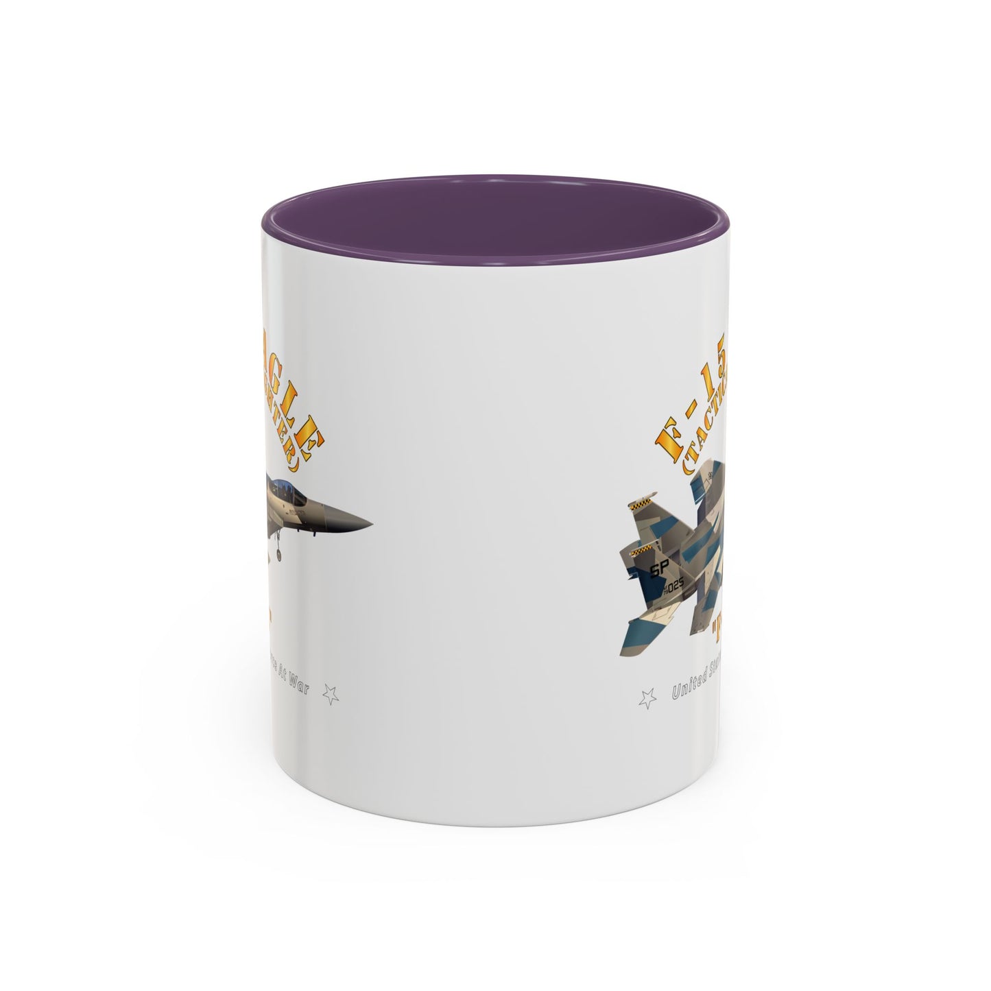 Accent Coffee Mug (11oz & 15oz) - USAF - F15 Eagle - F15