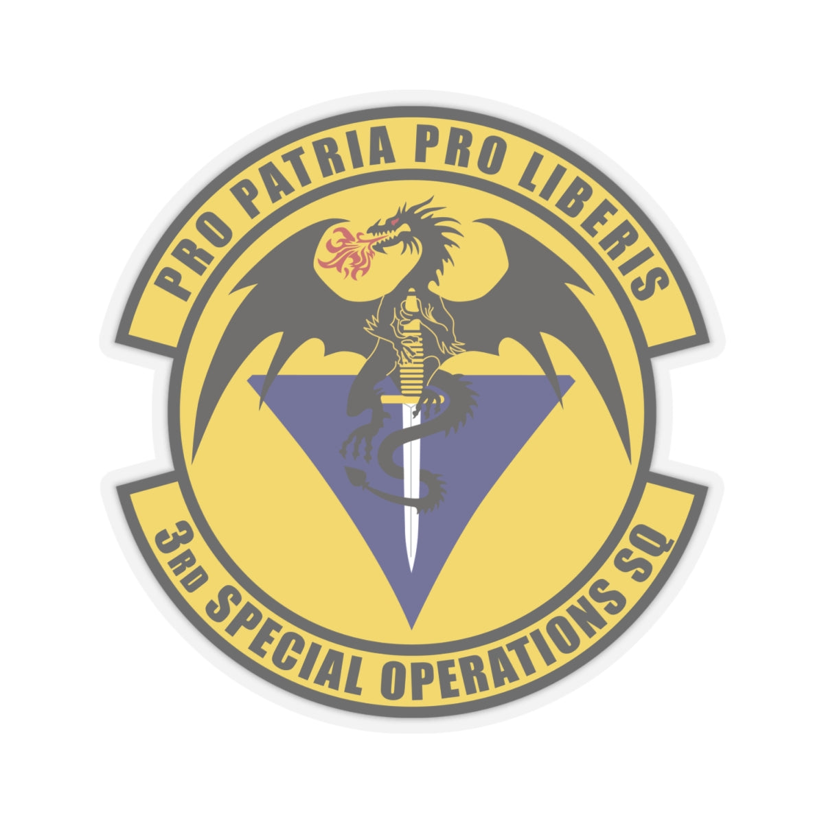 Kiss-Cut Stickers - USAF - 3rd Special Operations Squadron wo txt