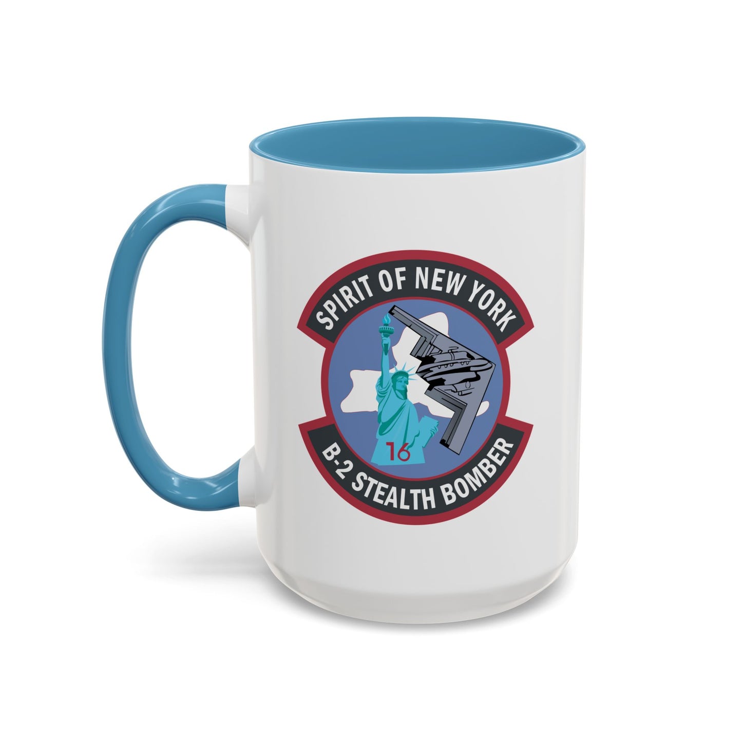 Accent Coffee Mug (11oz & 15oz) - USAF - B2 - Spirit of New York - Stealth Bomber wo txt X 300
