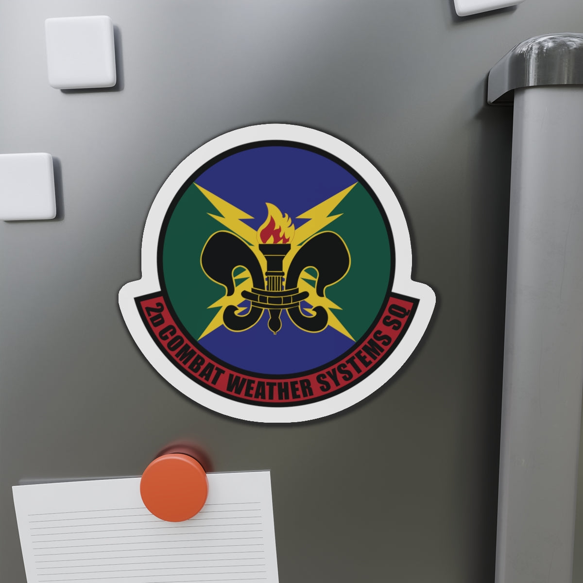 Die-Cut Magnet - USAF - 2d Combat Weather Systems Squadron wo txt