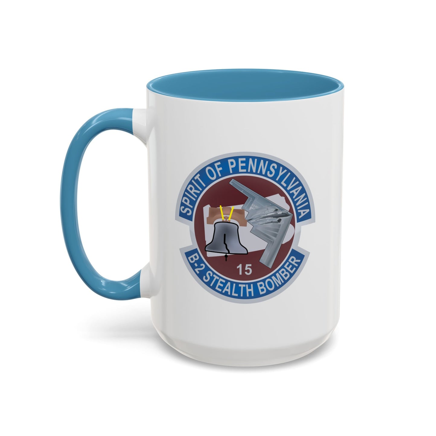 Accent Coffee Mug (11oz & 15oz) - USAF - B2 - Spirit of Pennsylvania Stealth Bomber wo Txt X 300