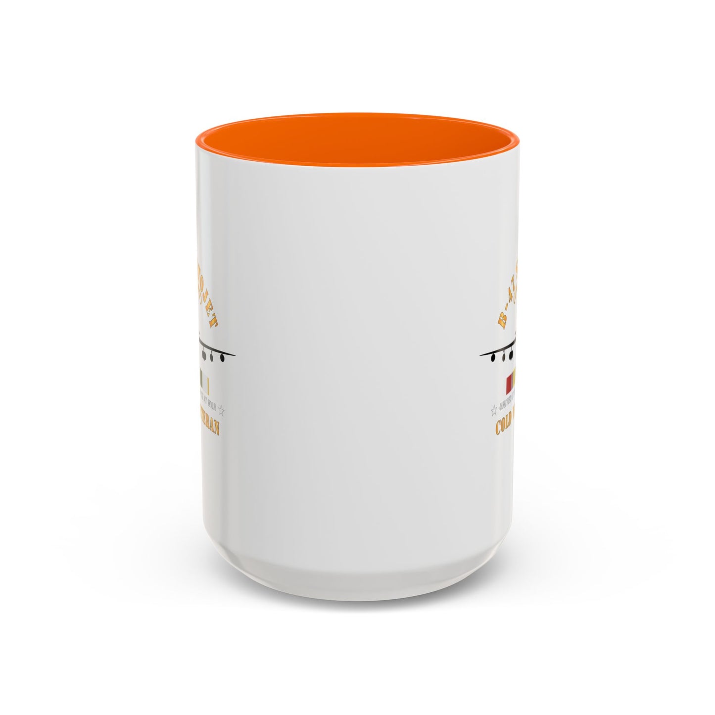 Accent Coffee Mug (11oz & 15oz) - USAF - B-47 Stratojet - In Flt - Silhouette - Cold War Veteran X 300