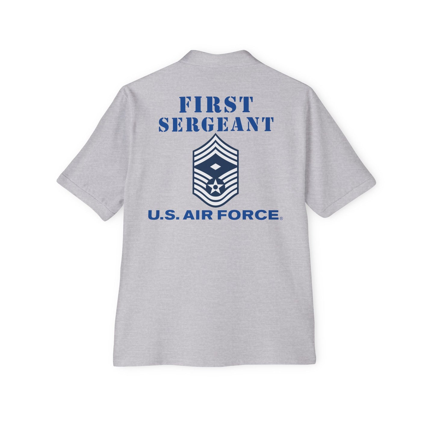 Men's Piqué Polo - USAF - First Sergeant (E9b) - 2020 - US Air Force w Text X 300