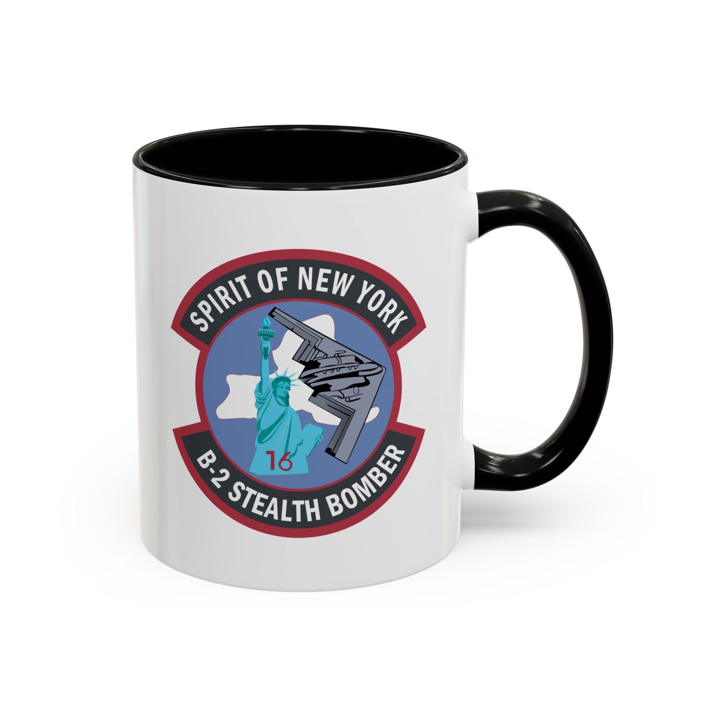 Accent Coffee Mug (11oz & 15oz) - USAF - B2 - Spirit of New York - Stealth Bomber wo txt X 300