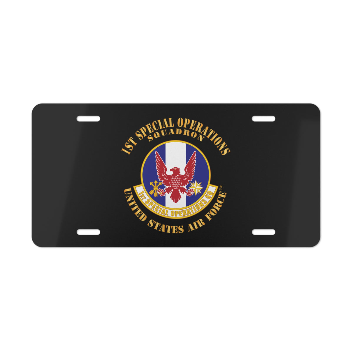 License Plate - USAF - 1st Special Operations Squadron X 300