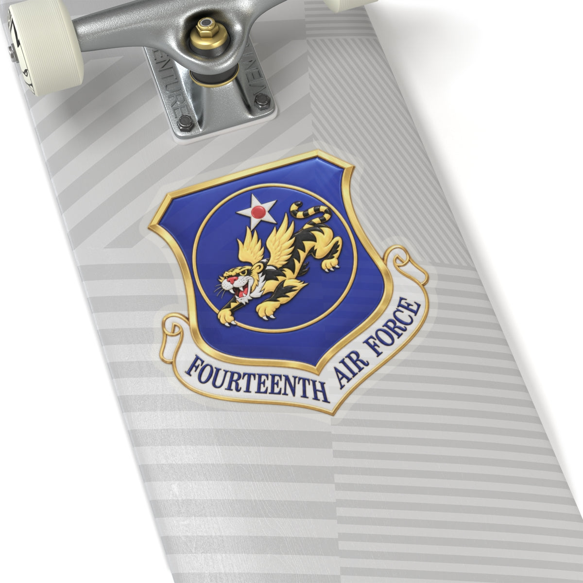 Kiss-Cut Stickers - USAF - 14th Air Force - Flying Tigers wo txt - 3D - Enhanced