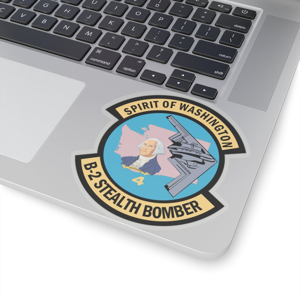 Kiss-Cut Stickers - USAF - B2 - Spirit of Washington - Stealth Bomber wo txt X 300