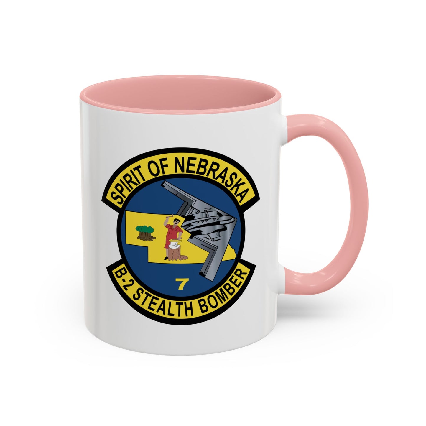 Accent Coffee Mug (11oz & 15oz) - USAF - B2 - Spirit of Nebraska - Stealth Bomber wo txt X 300