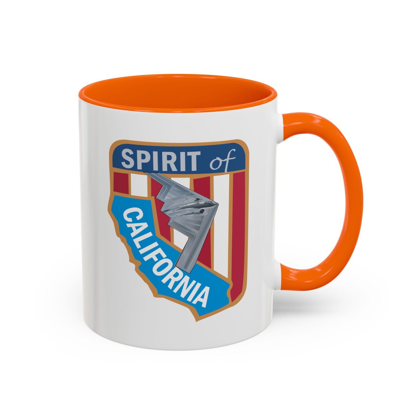 Accent Coffee Mug (11oz & 15oz) - USAF - B2 - Spirit of California - Stealth Bomber wo txt X 300