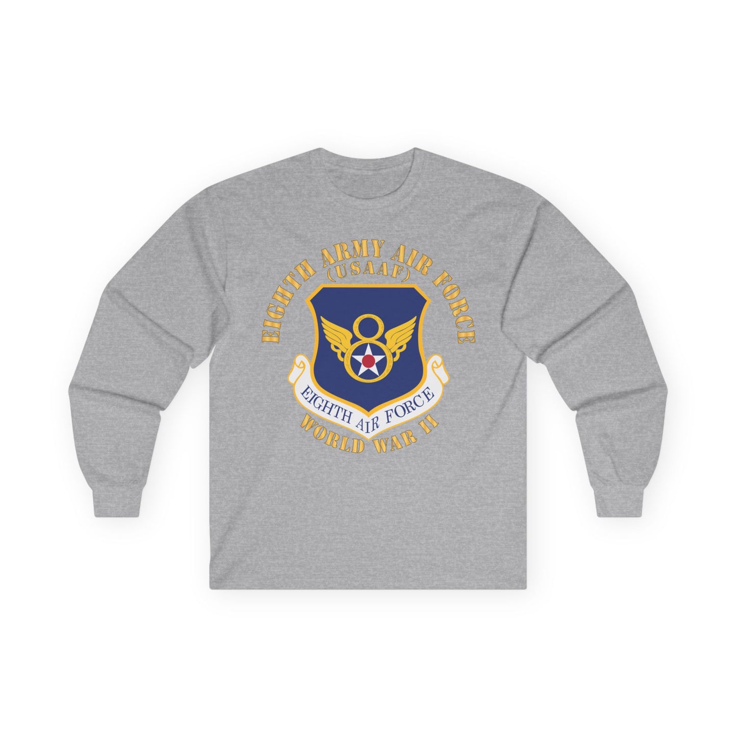 Unisex Ultra Cotton Long Sleeve Tee - USAF - 8th Air Force - WWII X 300