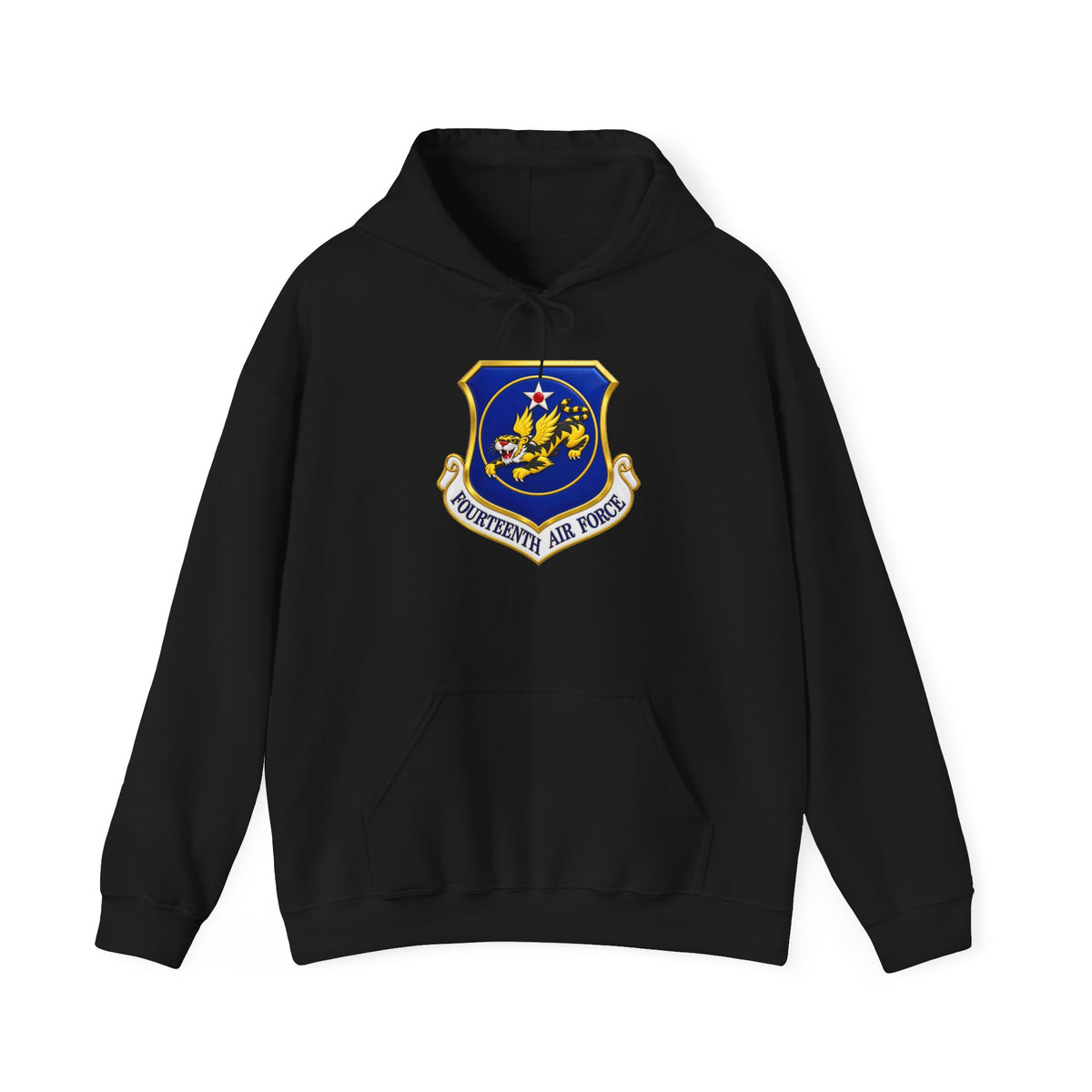 Unisex Heavy Blend Hooded Sweatshirt - USAF - 14th Air Force - Flying Tigers wo txt - 3D - Enhanced