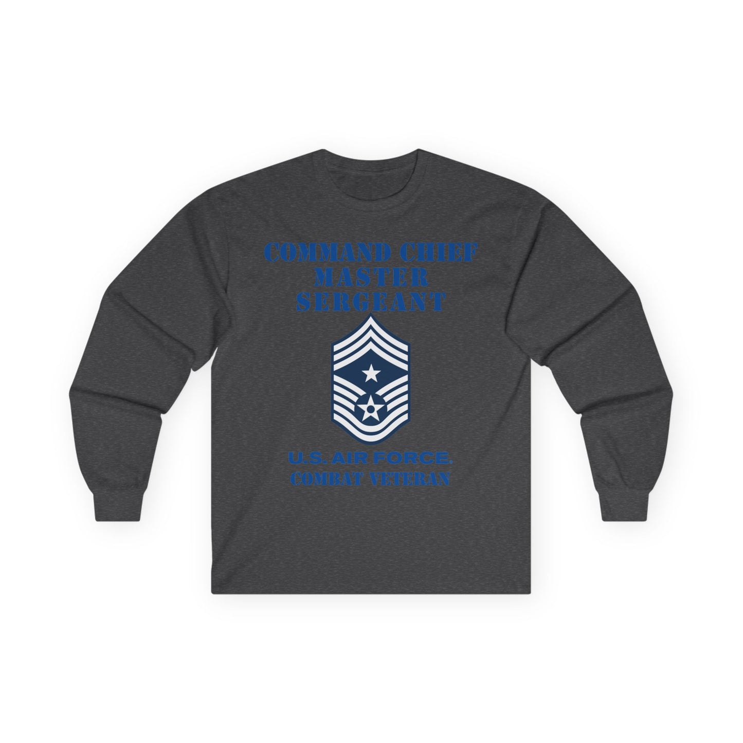 Unisex Ultra Cotton Long Sleeve Tee - USAF - Command Chief Master Sergeant (E9c) - 2020 - Combat Veteran