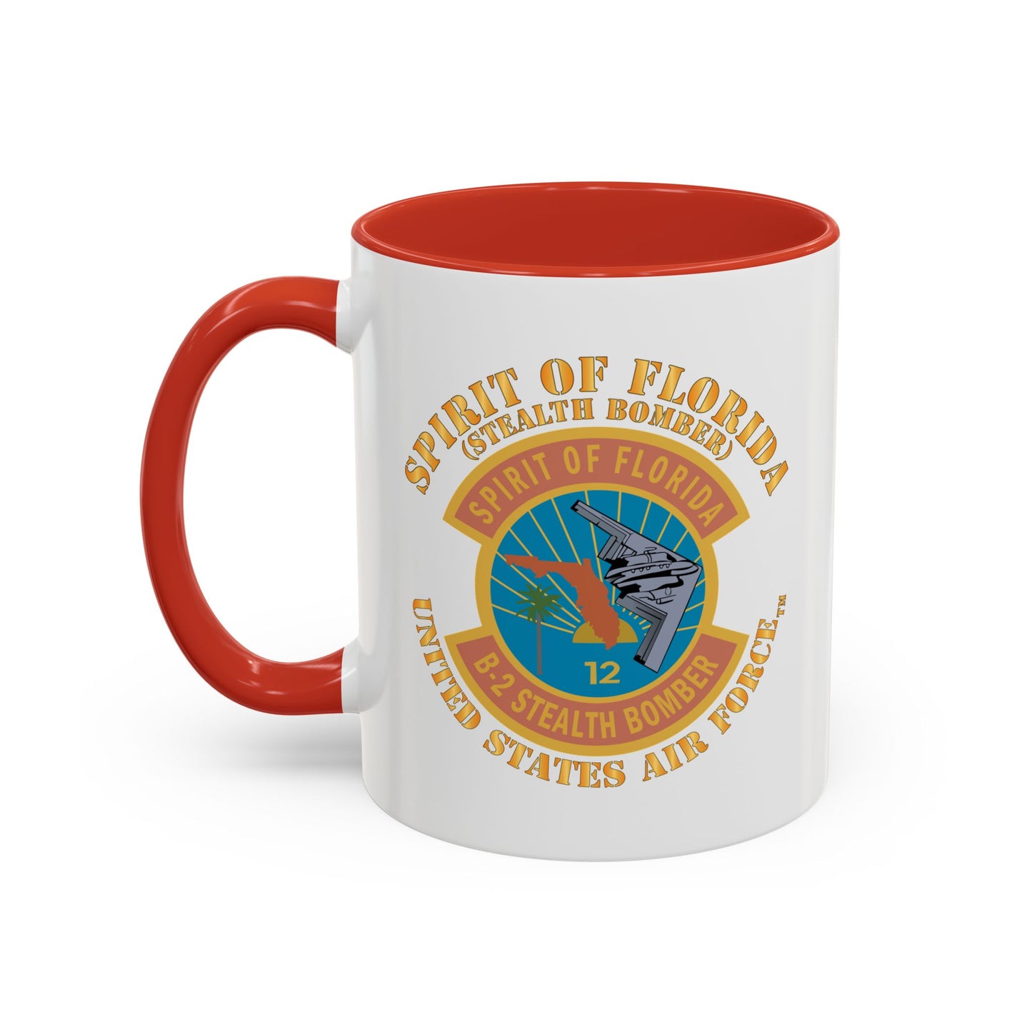 Accent Coffee Mug (11oz & 15oz) - USAF - B2 - Spirit of Florida - Stealth Bomber X 300