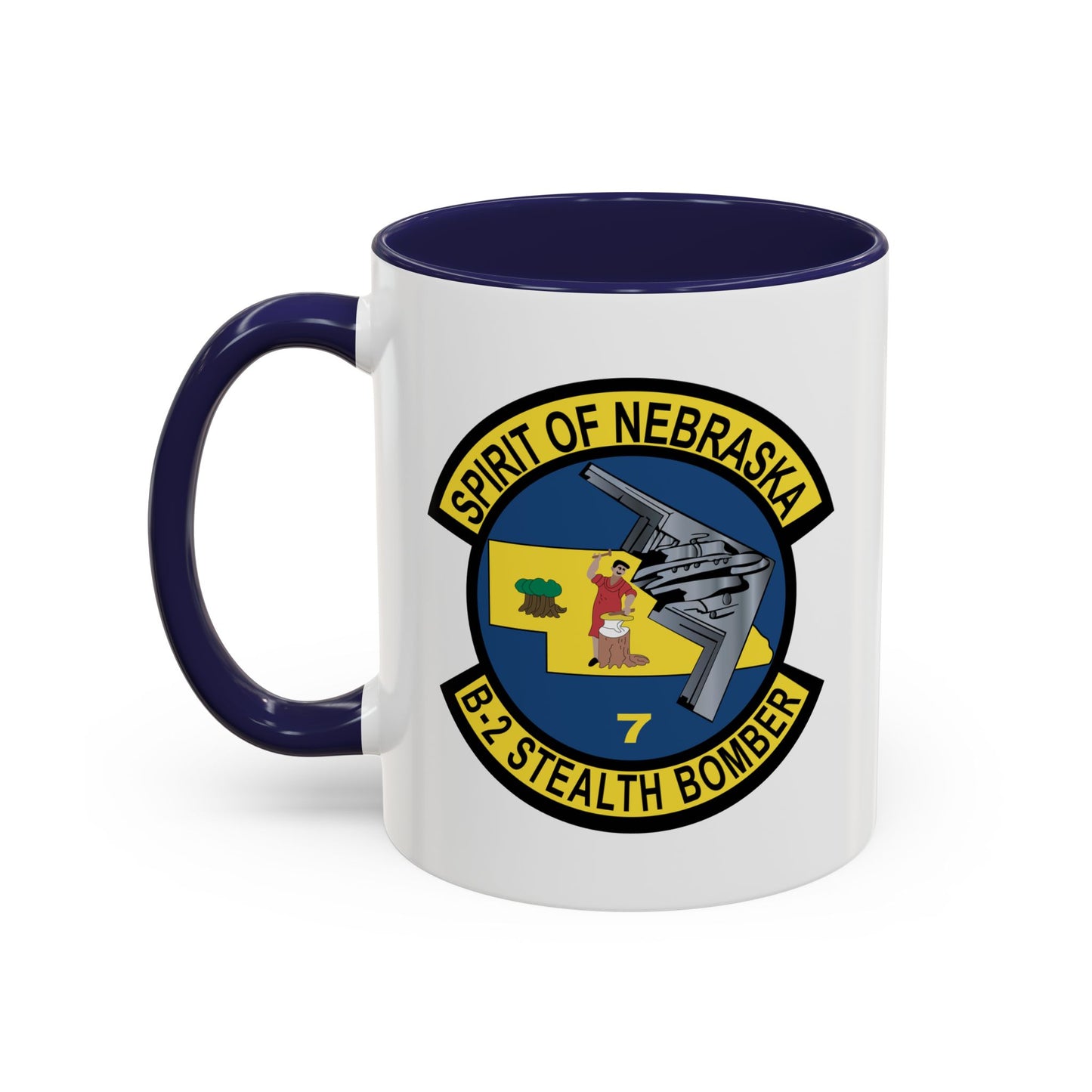 Accent Coffee Mug (11oz & 15oz) - USAF - B2 - Spirit of Nebraska - Stealth Bomber wo txt X 300
