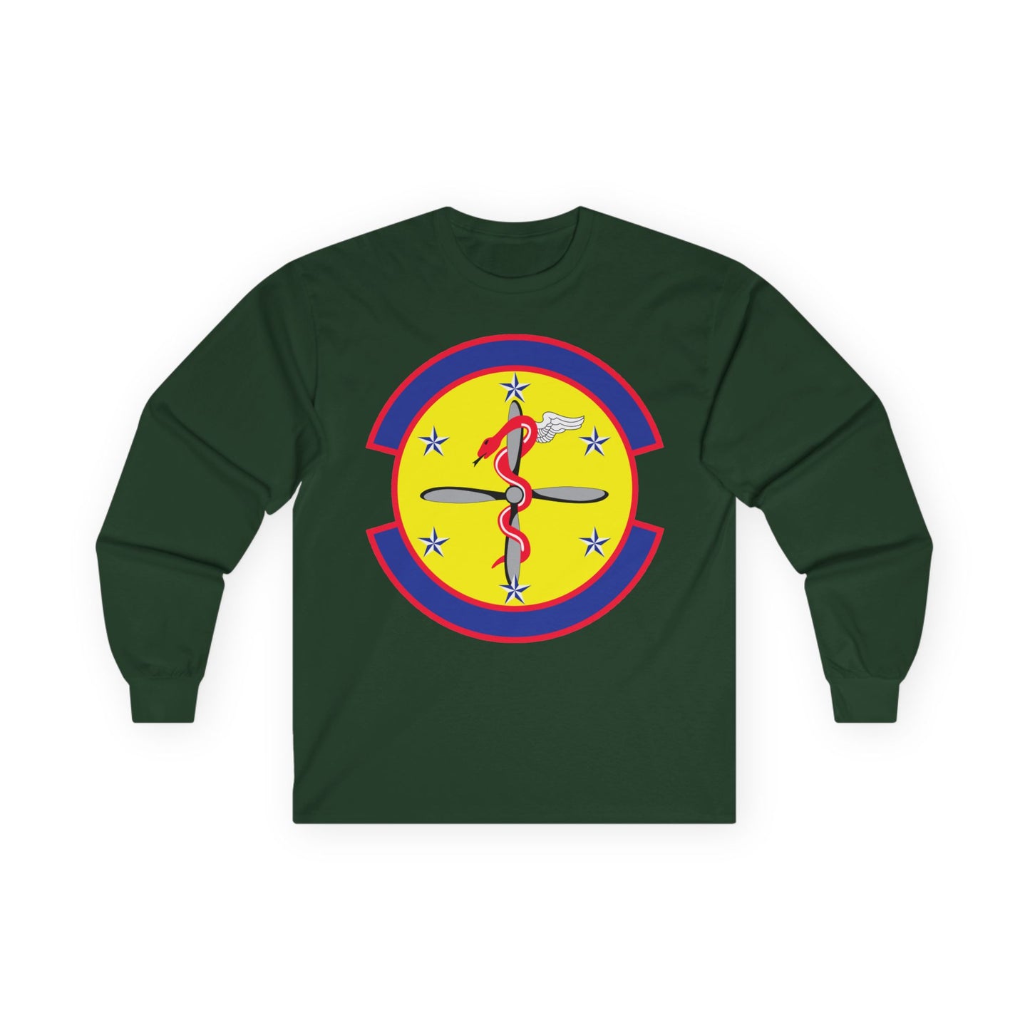Unisex Ultra Cotton Long Sleeve Tee - USAF - 2nd Operational Medical Readiness Squadron wo txt