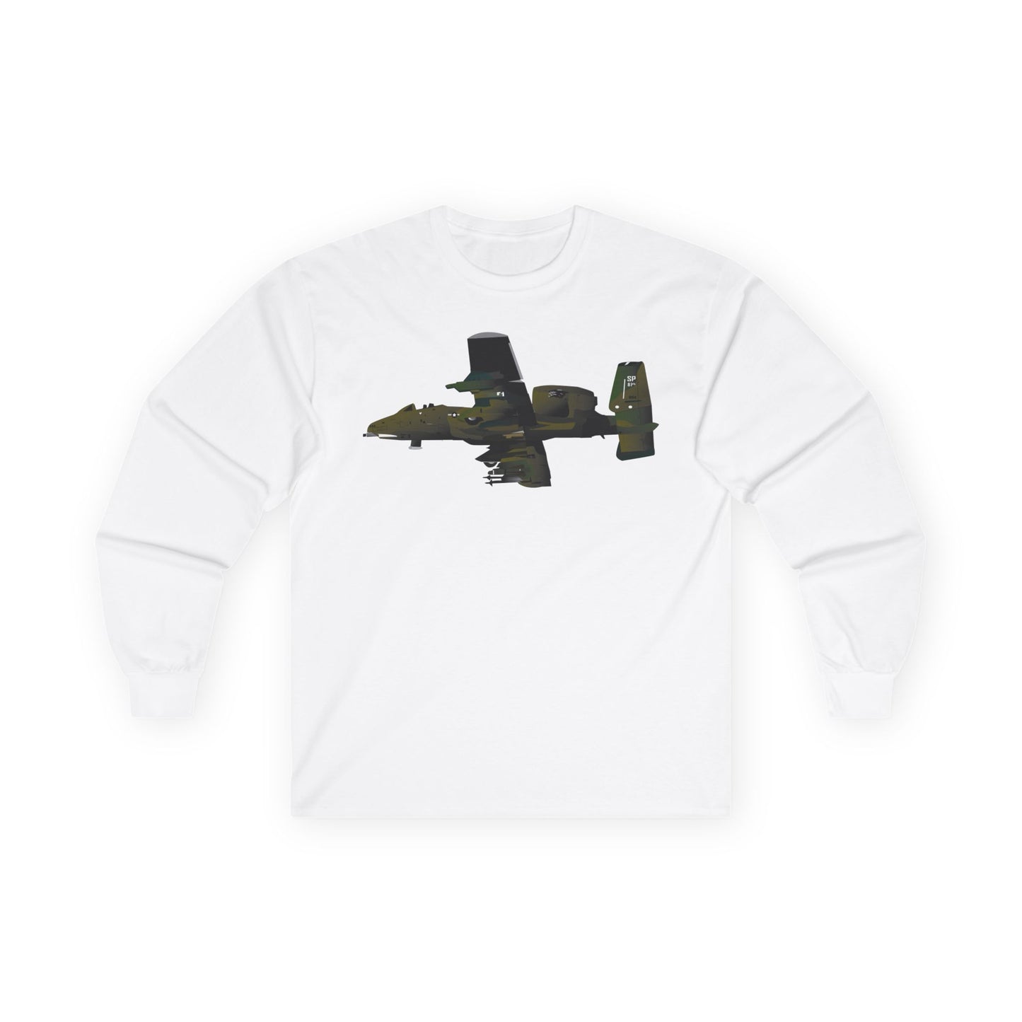 Unisex Ultra Cotton Long Sleeve Tee - Aircraft - A-10 Wart Hog X 300