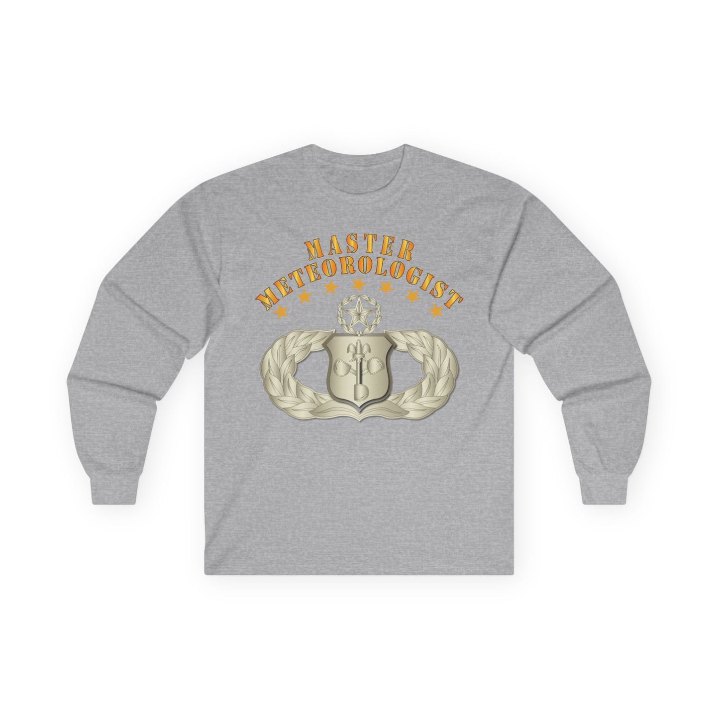 Unisex Ultra Cotton Long Sleeve Tee - USAF - Meteorologist - Master Badge wo DS