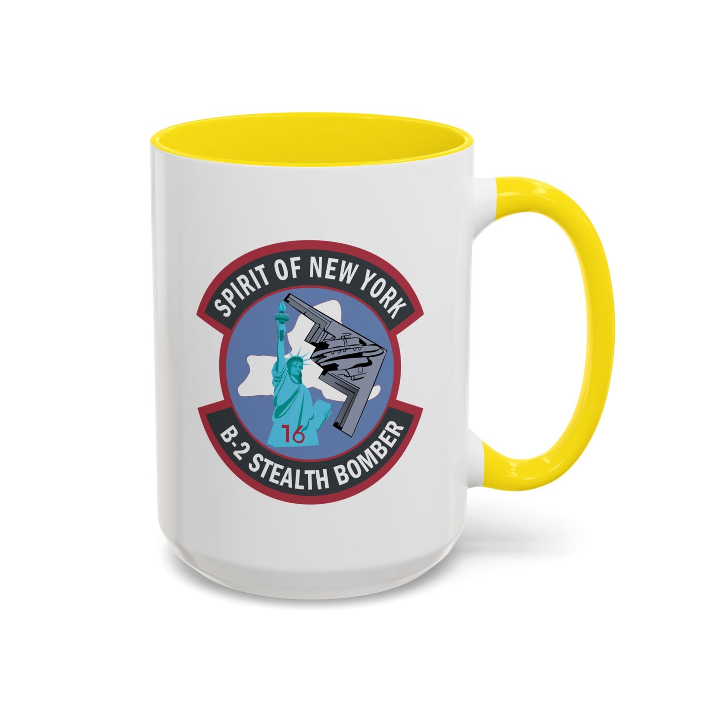 Accent Coffee Mug (11oz & 15oz) - USAF - B2 - Spirit of New York - Stealth Bomber wo txt X 300