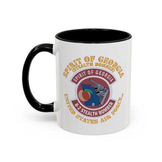 Accent Coffee Mug (11oz & 15oz) - USAF - B2 - Spirit of Georgia - Stealth Bomber X 300
