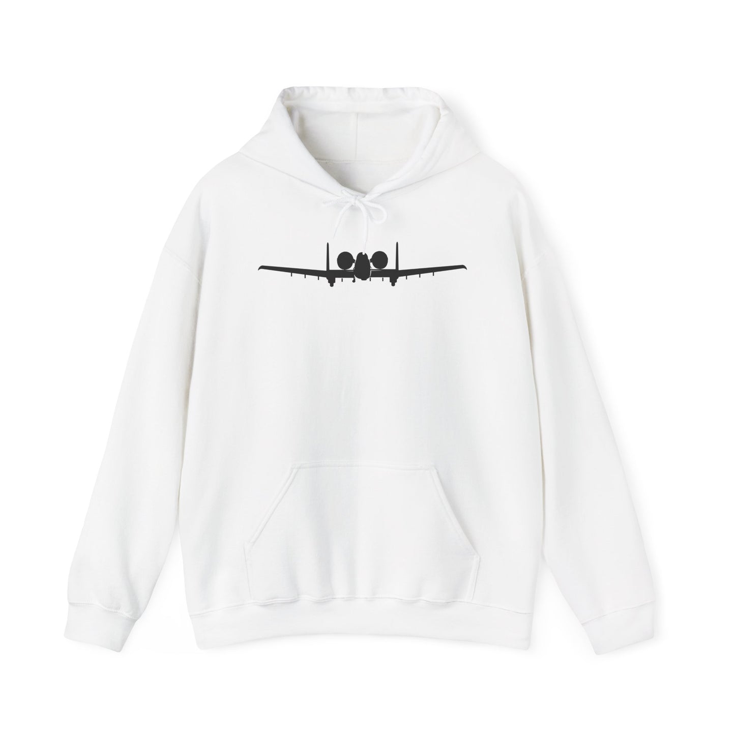 Unisex Heavy Blend Hooded Sweatshirt - Aircraft - USAF - A-10 Thunderbolt II - Front - Silhouette X 300