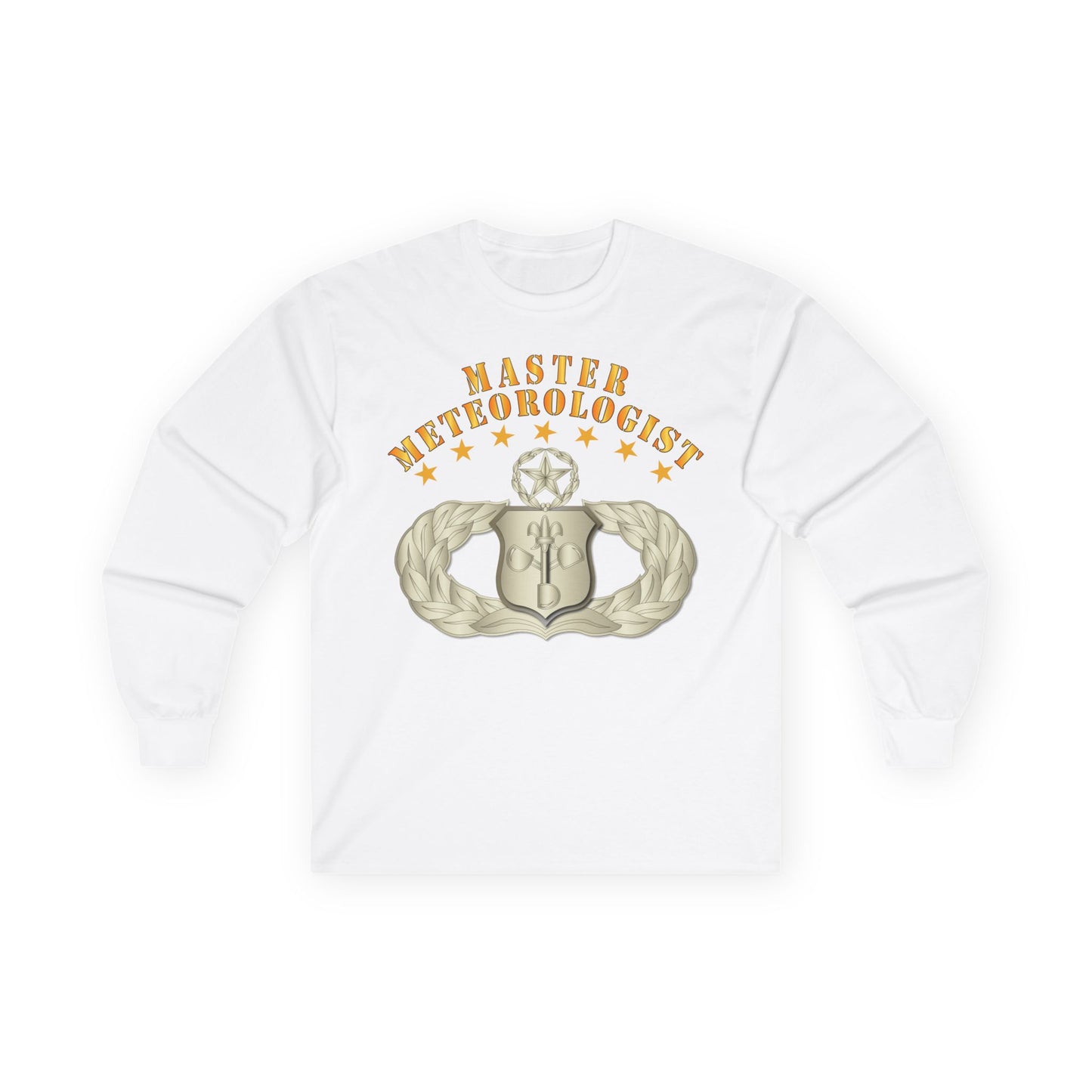 Unisex Ultra Cotton Long Sleeve Tee - USAF - Meteorologist - Master Badge wo DS