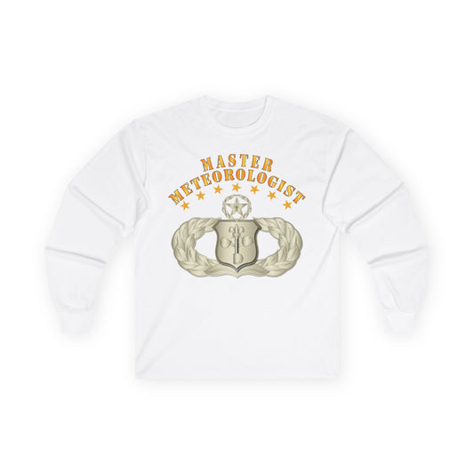 Unisex Ultra Cotton Long Sleeve Tee - USAF - Meteorologist - Master Badge wo DS