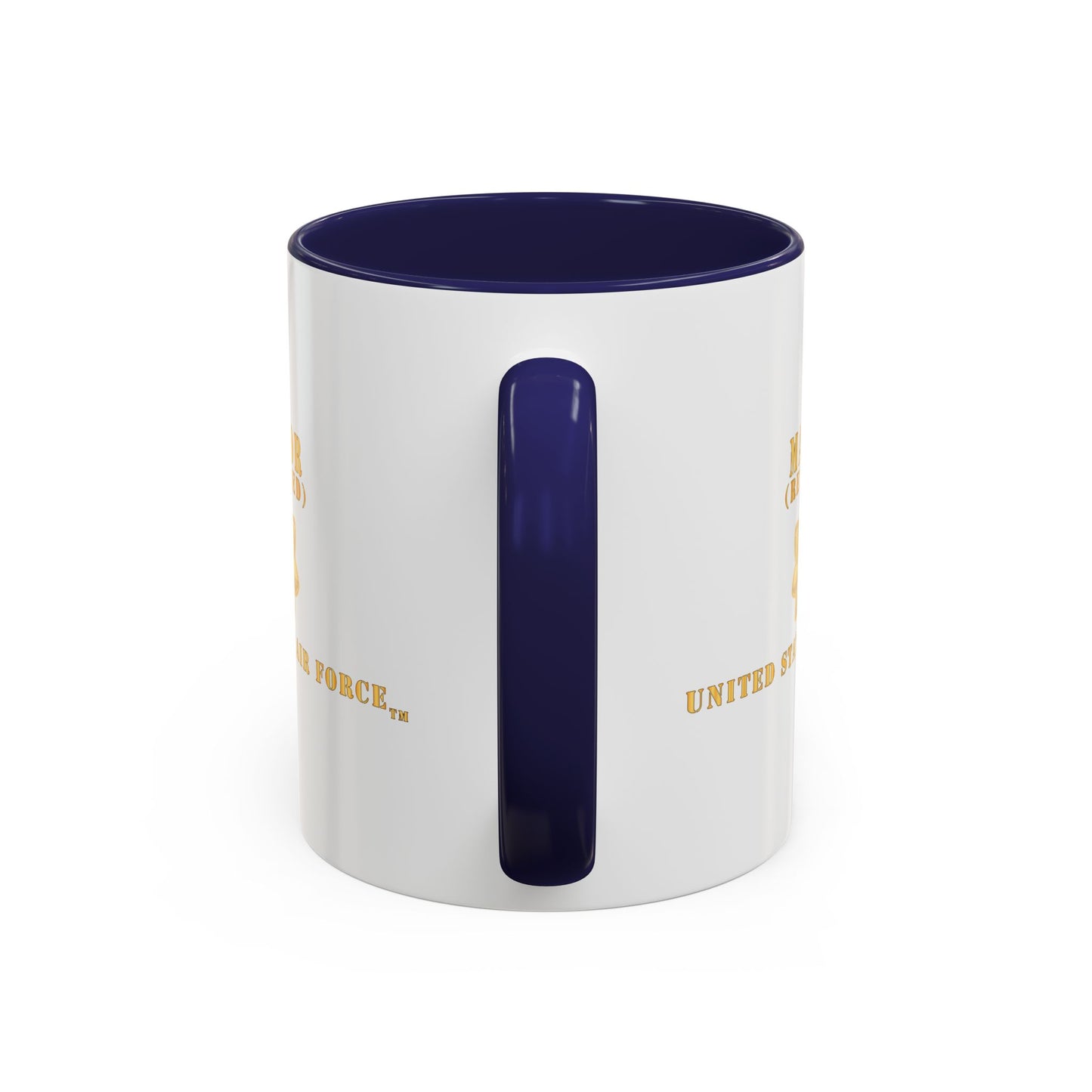 Accent Coffee Mug (11oz & 15oz) - USAF - Major - MAJ - Retired X 300