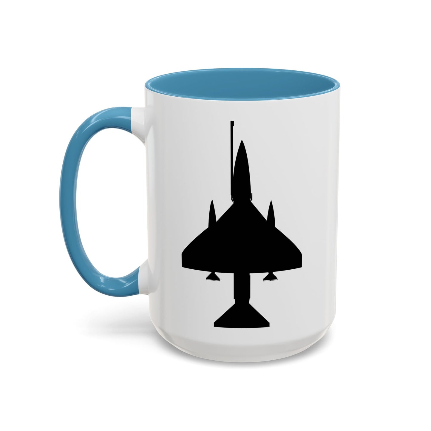 Accent Coffee Mug (11oz & 15oz) - Aircraft - A-4 SkyHawk - Top - Silhouette X 300