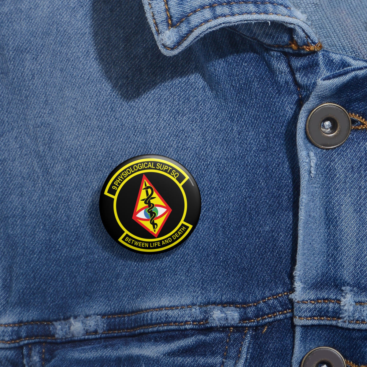 Custom Pin Button - USAF - 9th Physiological Support Squadron wo txt X 300