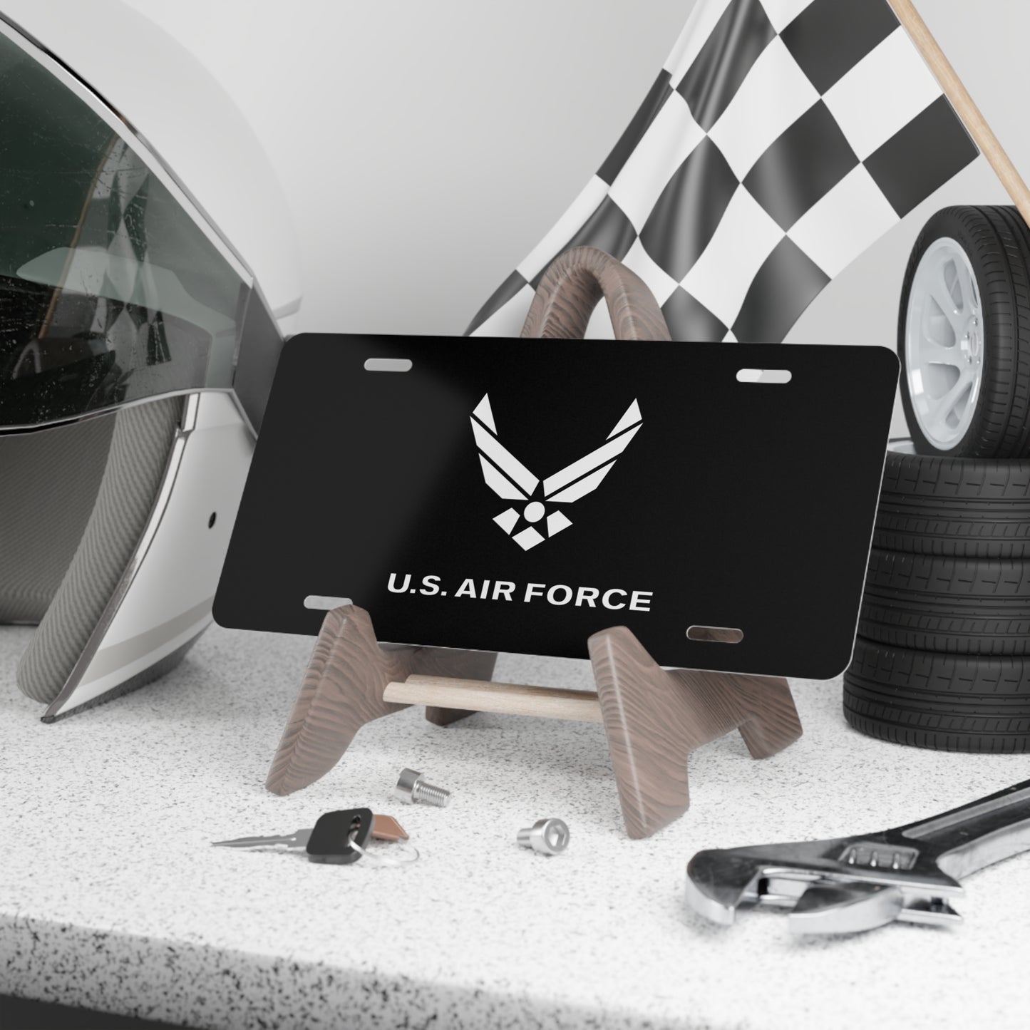 License Plate - USAF Logo, TM Txt - U S Air Force - LA