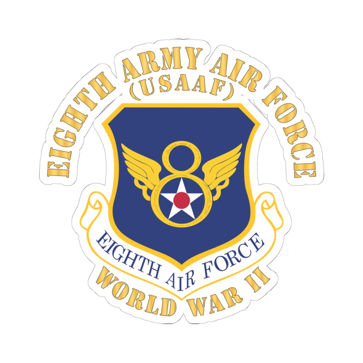 Kiss-Cut Stickers - USAF - 8th Air Force - WWII X 300