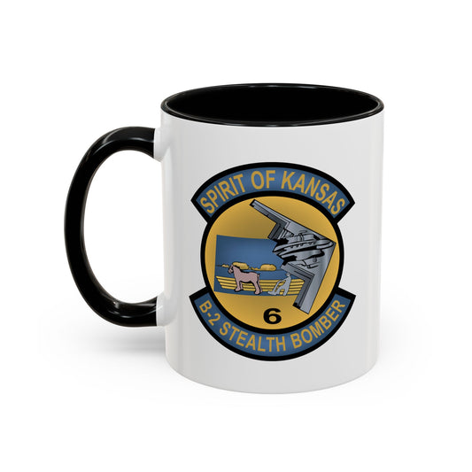 Accent Coffee Mug (11oz & 15oz) - USAF - B2 - Spirit of Kansas - Stealth Bomber wo txt X 300