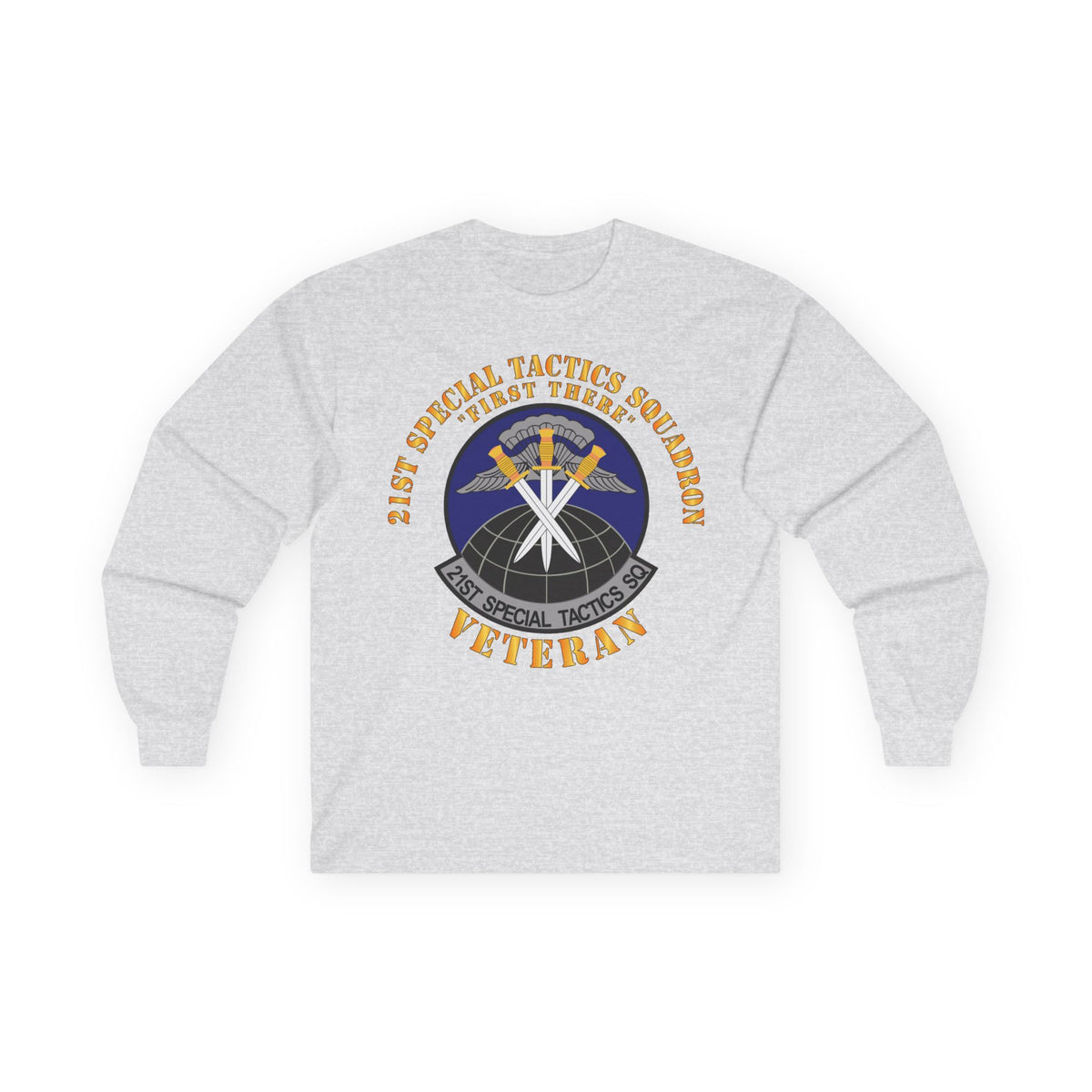 Unisex Ultra Cotton Long Sleeve Tee - USAF - 21st Special Tactics Squadron - First There -Veteran