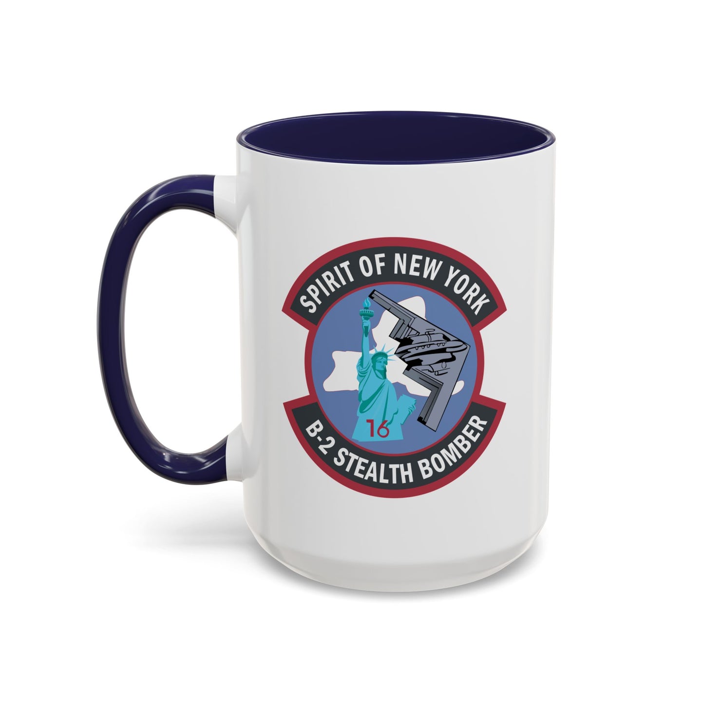 Accent Coffee Mug (11oz & 15oz) - USAF - B2 - Spirit of New York - Stealth Bomber wo txt X 300