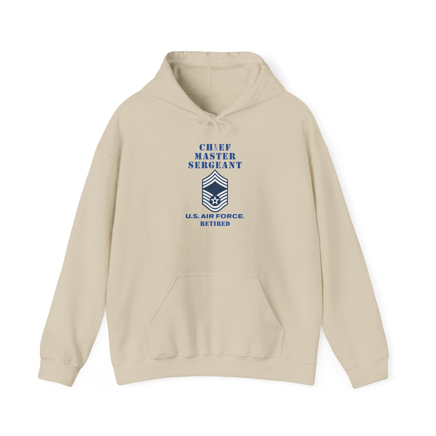 Unisex Heavy Blend Hooded Sweatshirt - USAF - Chief Master Sergeant (E9a) - 2020 - Retired