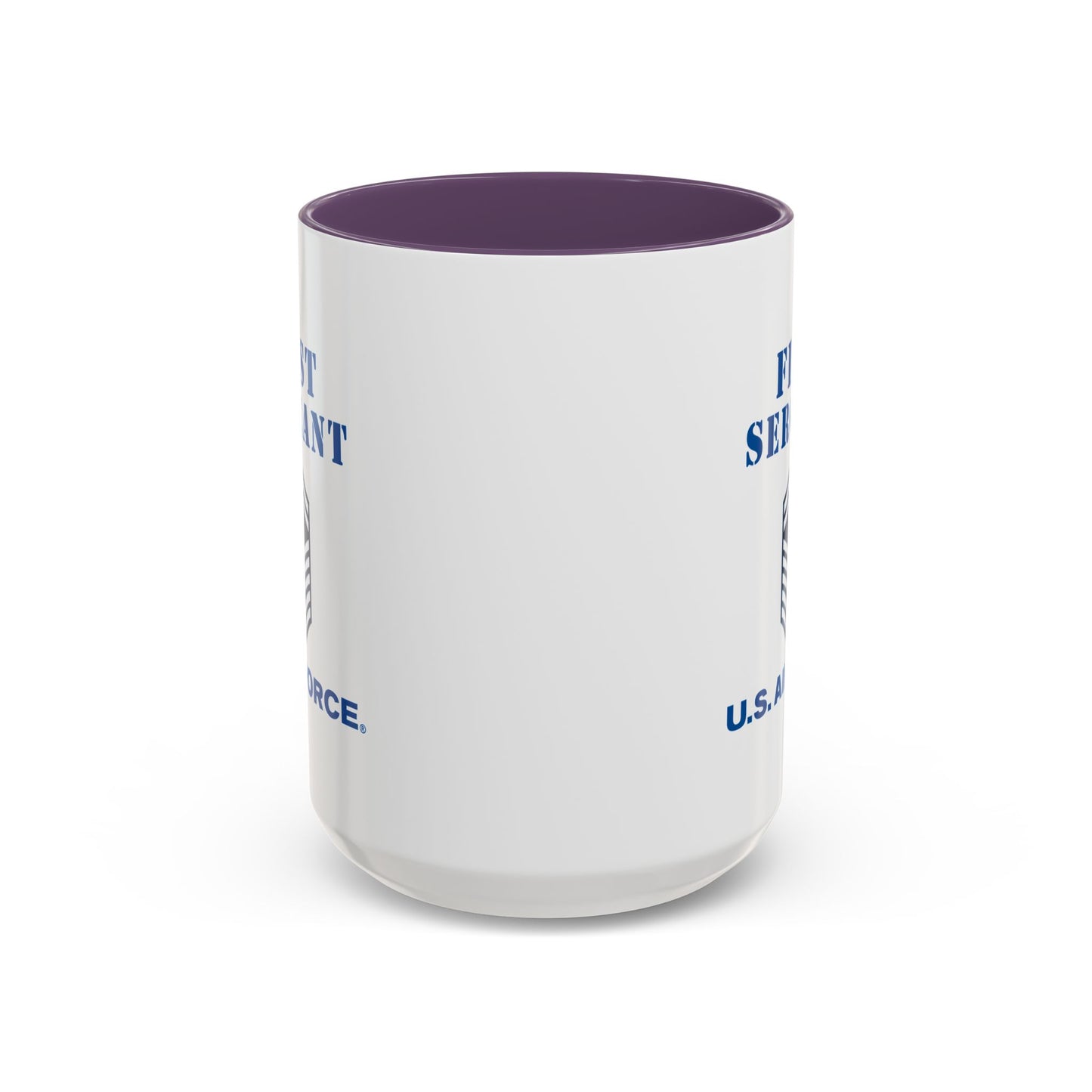 Accent Coffee Mug (11oz & 15oz) - USAF - First Sergeant (E8b) - 2020 - US Air Force w Text X 300