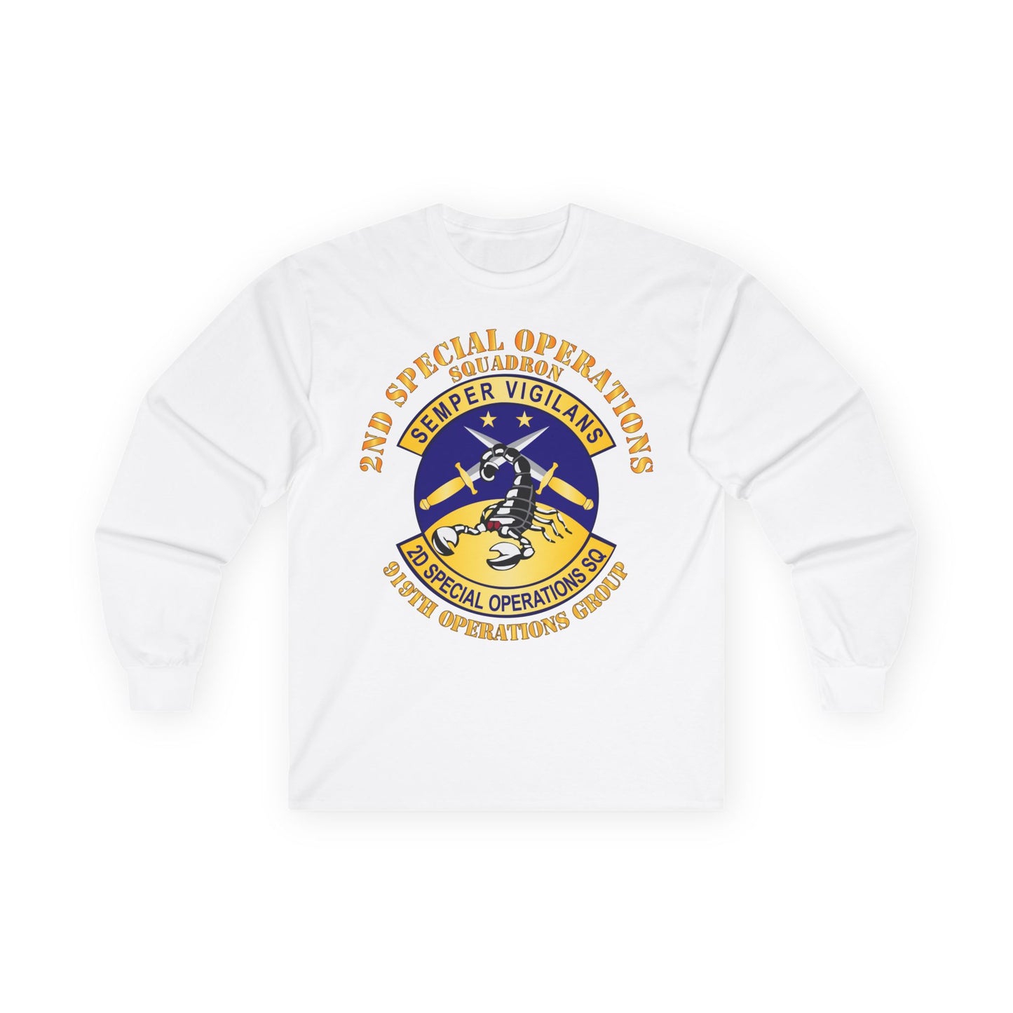 Unisex Ultra Cotton Long Sleeve Tee - USAFSOF - 2nd Special Operations Squadron - 919th Operations Group