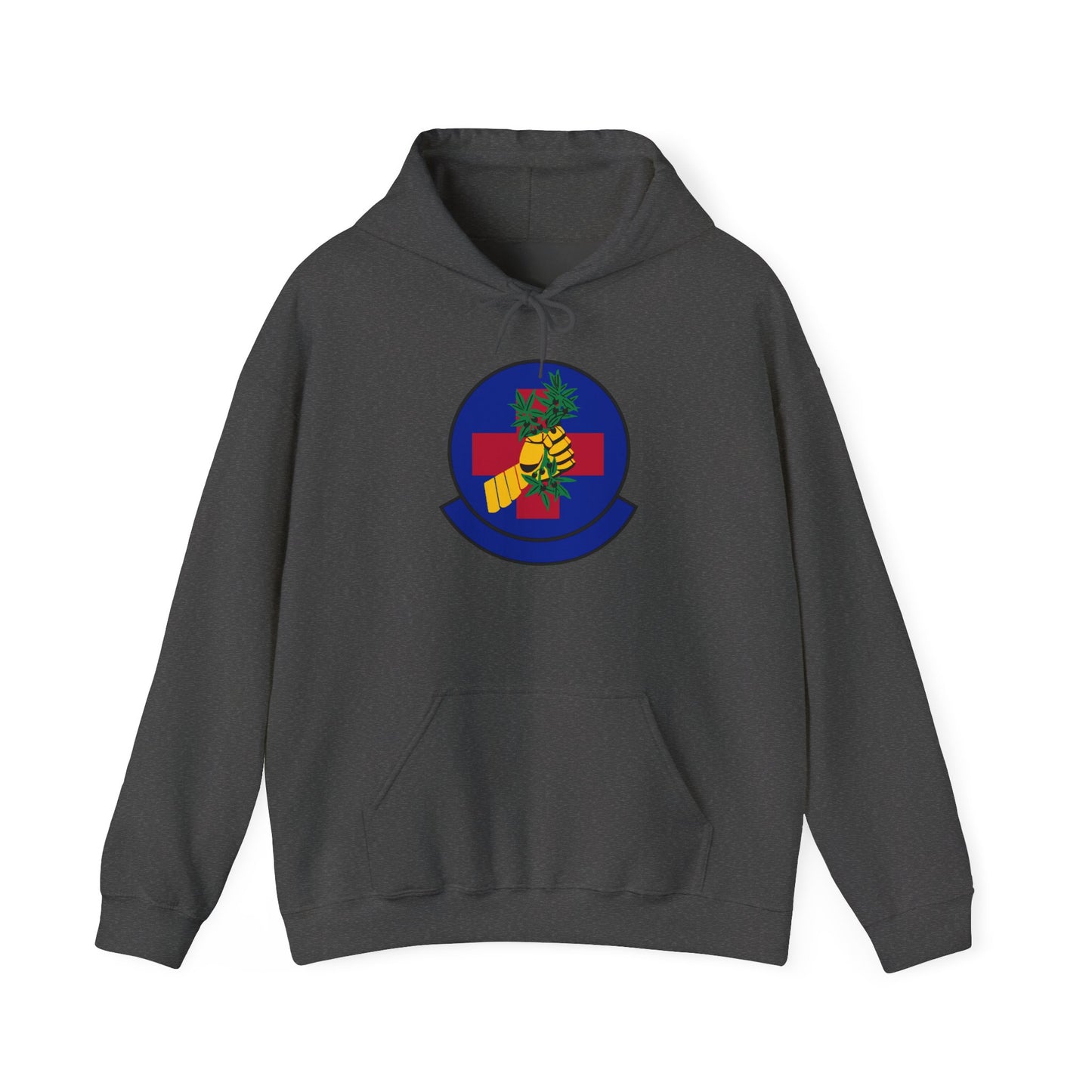 Unisex Heavy Blend Hooded Sweatshirt - USAF - 2nd Healthcare Operations Squadron wo txt