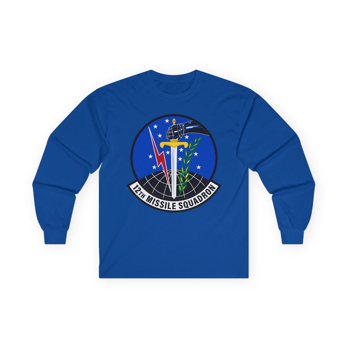 Unisex Ultra Cotton Long Sleeve Tee - USAF - 12th Missile Squadron wo txt