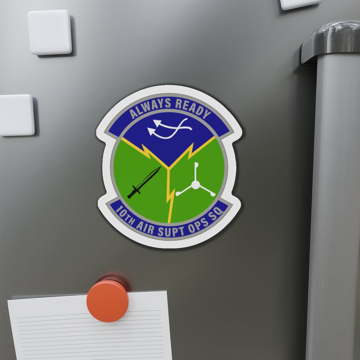 Die-Cut Magnet - USAF - 10th Air Support Operations Squadron wo txt