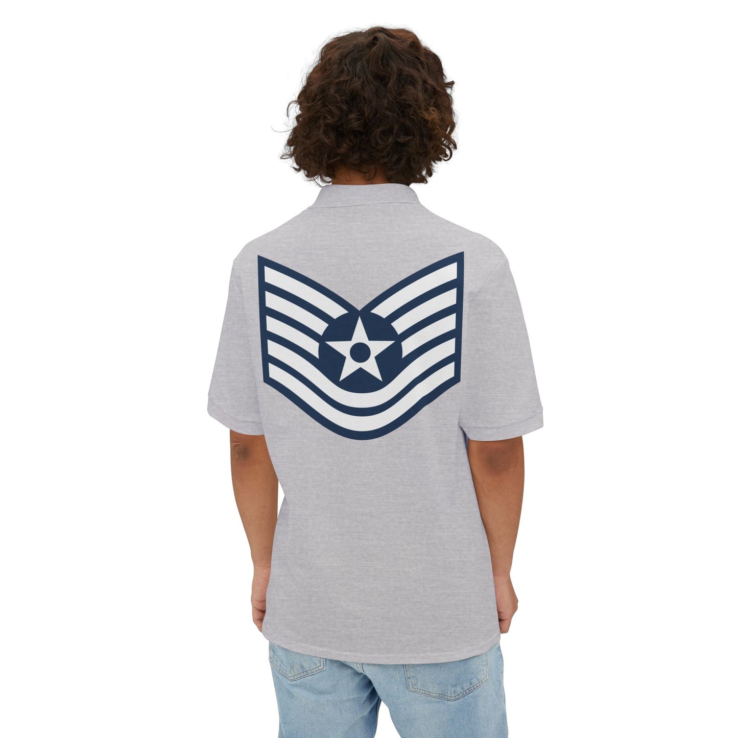 Men's Piqué Polo - USAF - Technical Sergeant (E6) - 2020