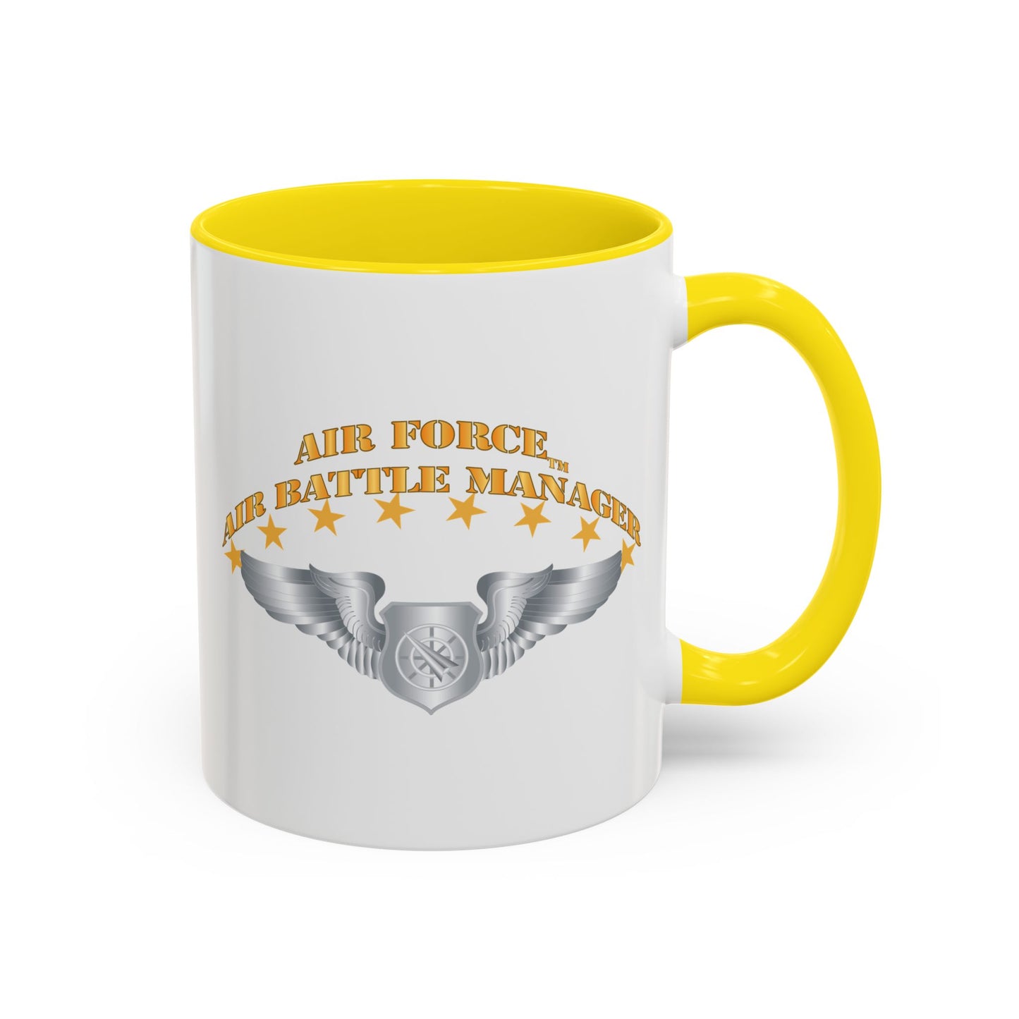 Accent Coffee Mug (11oz & 15oz) - USAF - Air Battle Manager - Basic Wings X 300