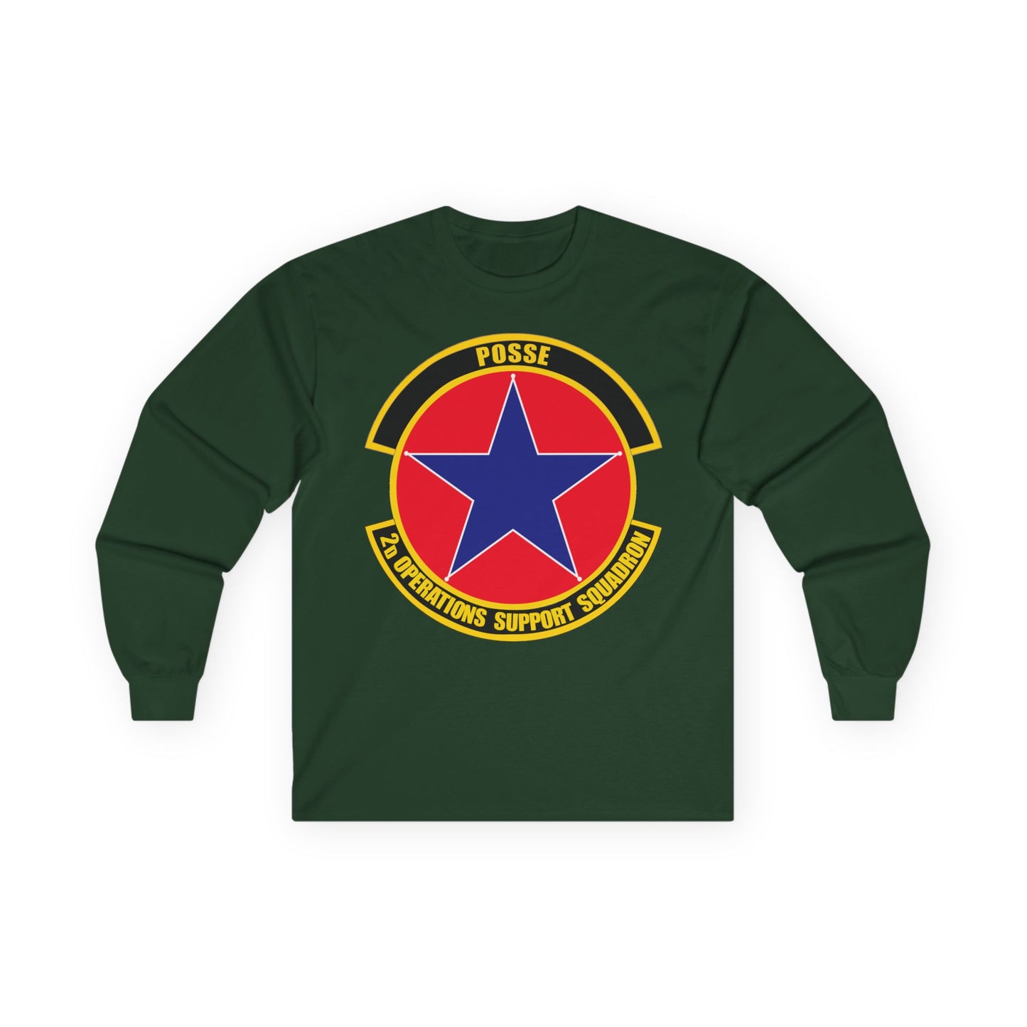 Unisex Ultra Cotton Long Sleeve Tee - USAF - 2nd Operations Support Squadron wo txt