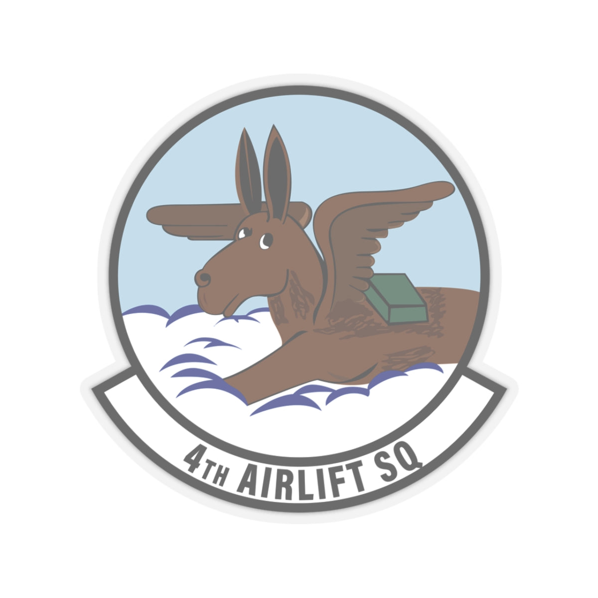 Kiss-Cut Stickers - USAF - 4th Airlift Squadron wo txt X 300