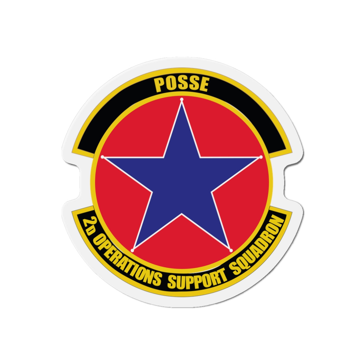 Die-Cut Magnet - USAF - 2nd Operations Support Squadron wo txt