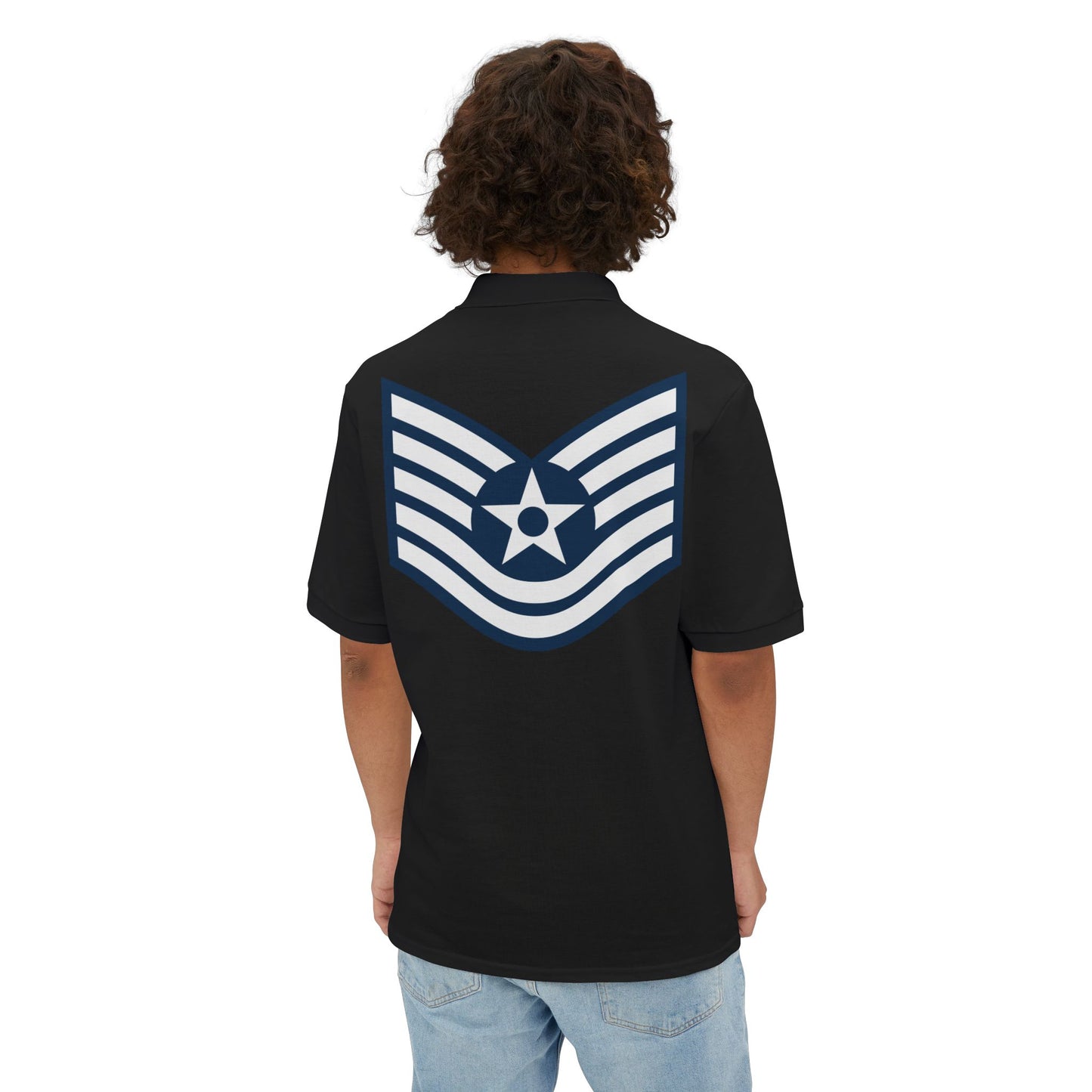 Men's Piqué Polo - USAF - Technical Sergeant (E6) - 2020
